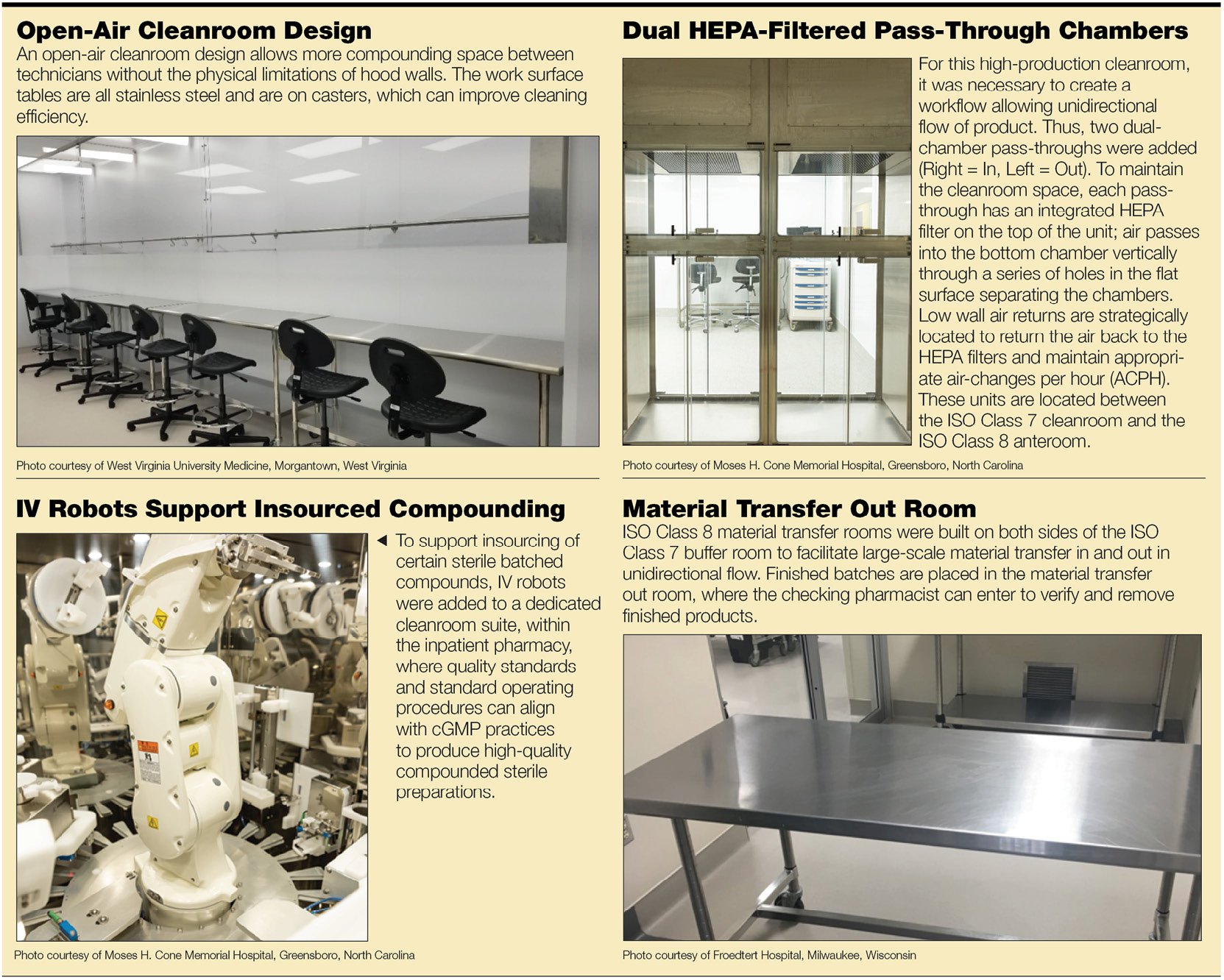 Designing The Pharmacy Cleanroom Of The Future July 2019 Pharmacy Purchasing Products Magazine