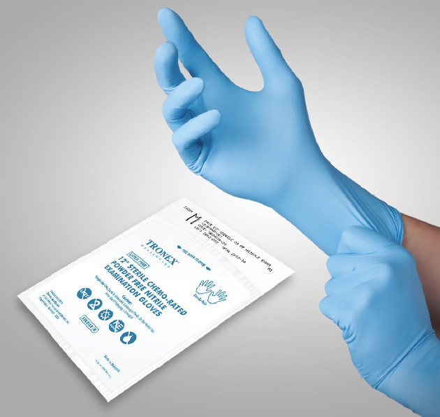 Chemorated Sterile Nitrile Gloves Tronex Healthcare PP&P Magazine