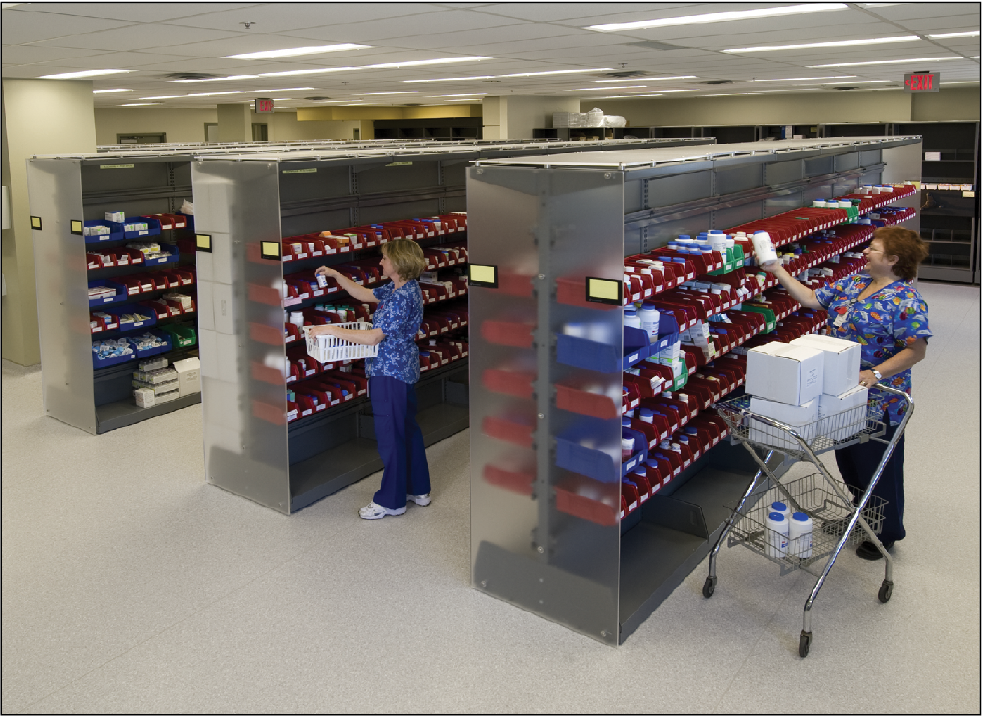 Pharmacy Storage System Spacesaver Corporation PP&P Magazine